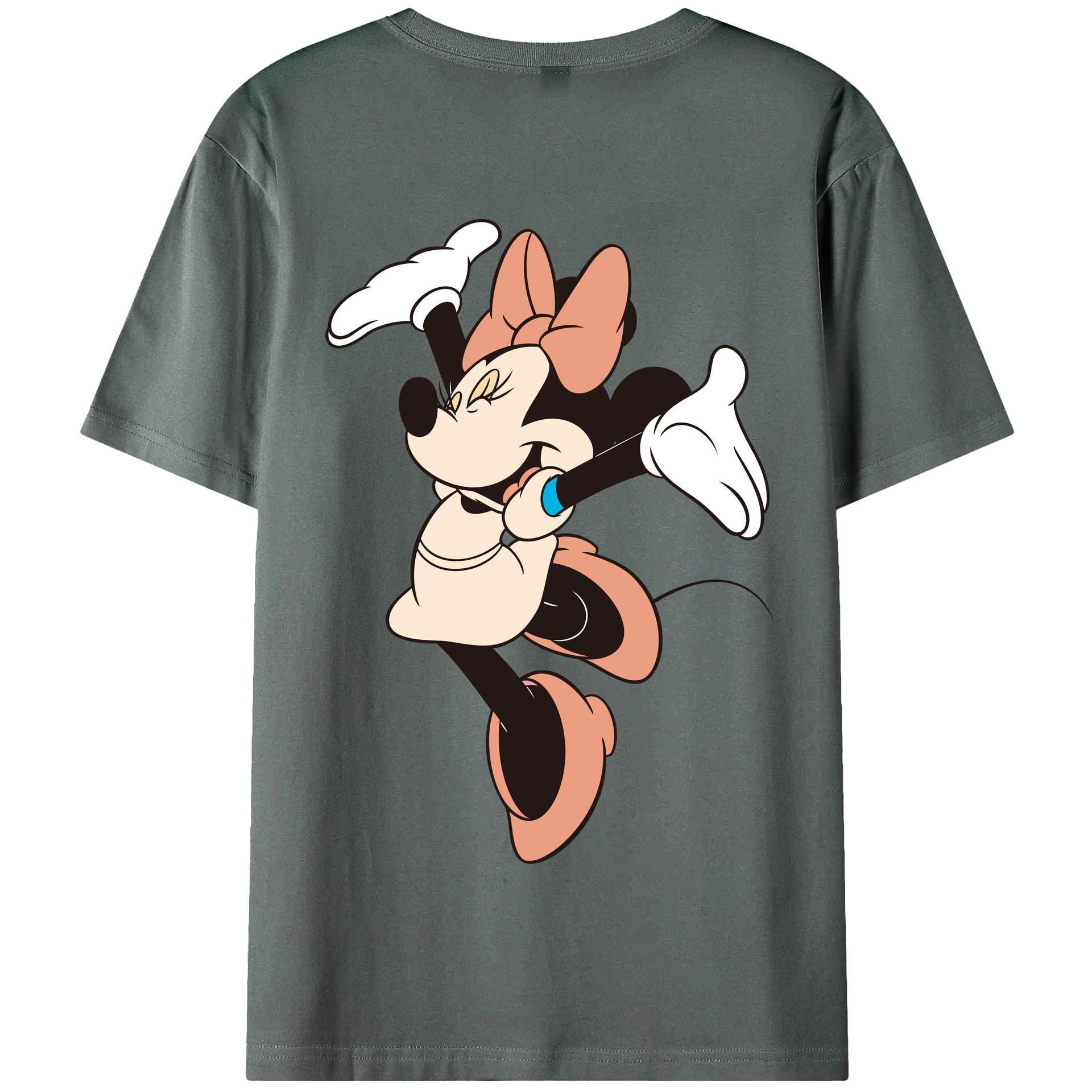 （画像用） ミッキーマウス Mickey Mouse 綿100％半袖Tシャツ（背面プリント）